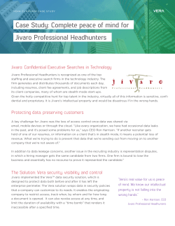 Case Study: Complete peace of mind for Jivaro Professional