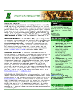 January 2014 Issue