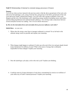Unit 5 Student worksheet