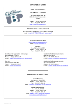 Information Sheet UBP