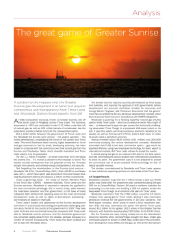 The great game of Greater Sunrise