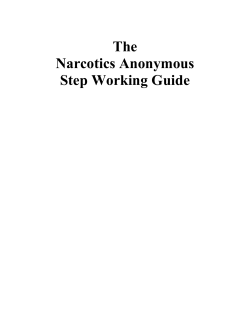 Narcotics Anonymous Step Working Guides