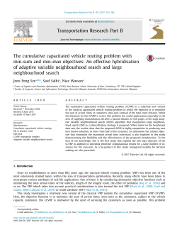 The cumulative capacitated vehicle routing problem