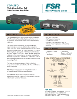 FSR, Inc. - Created to amaze... | INFRASTRUCTURE PRODUCTS