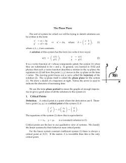 18.03SCF11 text: The Phase Plane