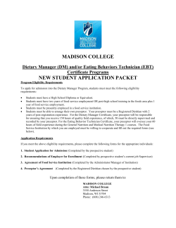 food service facility agreement - Madison Area Technical College