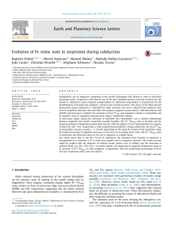 Evolution of Fe redox state in serpentine during