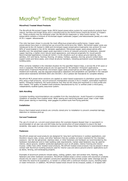 MicroPro&reg; Timber Treatment