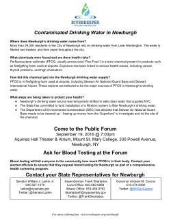 Contaminated Drinking Water in Newburgh Come to the Public