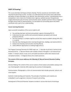 GASP 10 Drawing I - School of Engineering, UC Merced