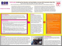 Developing a Curriculum that Combines Peer Education and Social