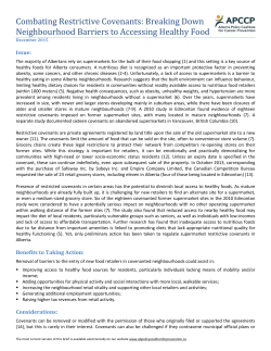 Combating Restrictive Covenants: Breaking Down Neighbourhood