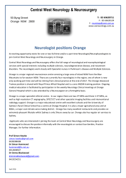 Neurologist - Orange, NSW