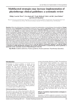 Multifaceted strategies may increase implementation of