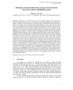 Modeling Canadian wildland fire carbon emissions with the Boreal