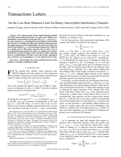 On the low-rate shannon limit for binary intersymbol