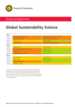 Global Sustainability Science
