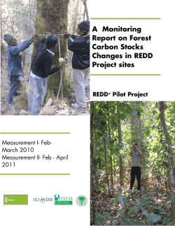 A Monitoring Report on Forest Carbon Stocks Changes in REDD