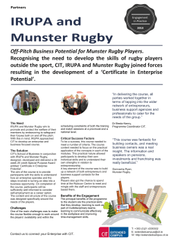Off-Pitch Business Potential for Munster Rugby Players