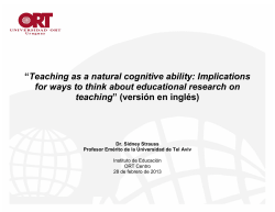 Teaching as a natural cognitive ability