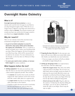 Home Oximetry Overnight - Intermountain Healthcare