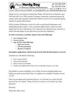 New Customer Information Packet