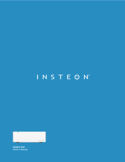 Insteon Hub Owner`s Manual