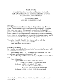 CASE STUDY Green-ZipTape Used as a Source Reduction1