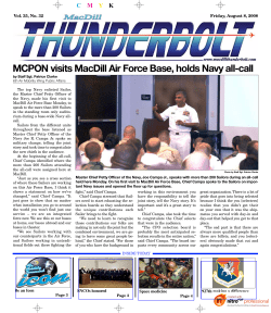 MCPON visits MacDill Air Force Base, holds Navy all-call
