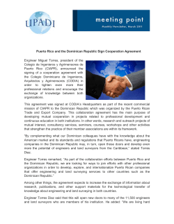 Puerto Rico and the Dominican Republic Sign Cooperation