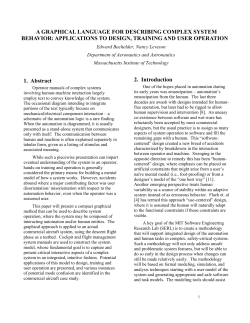 a graphical language for describing complex