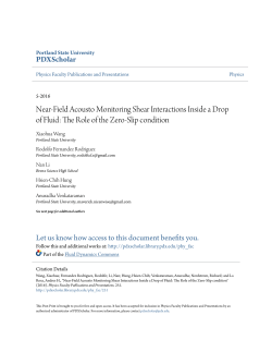 Near-Field Acousto Monitoring Shear Interactions Inside a Drop of