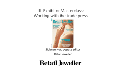 IJL Exhibitor Masterclass: Working with the trade press