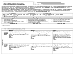 ELD Standards Map, Program 2 Grade 1