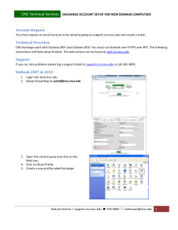 exchange account setup for non domain computers