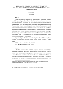 from game theory to solvency quantile calculation