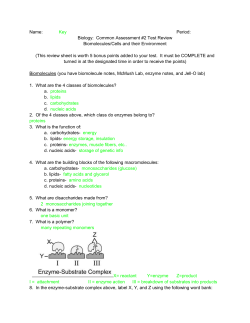 Key: Common #2 review sheet PreAP