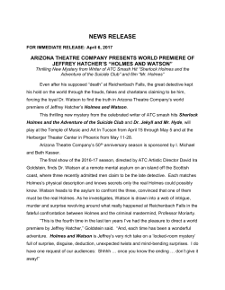 holmes and watson - Arizona Theatre Company