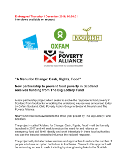 Menu for Change: Cash, Rights, Food