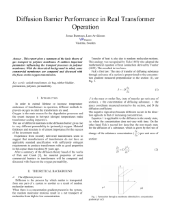 Diffusion Barrier Performance in Real Transformer