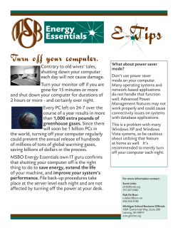 Turn off your computer.