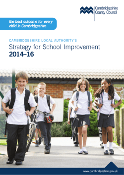 the best outcome for every child in Cambridgeshire