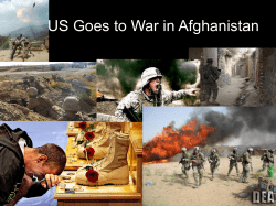 The US Goes to War in Afghanistan