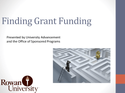 Finding and Applying for Grant Funding