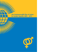 The Commonwealth Plan of Action for Gender Equality 2005 &ndash; 2015