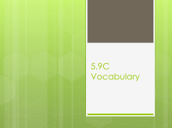 5.9C Vocabulary