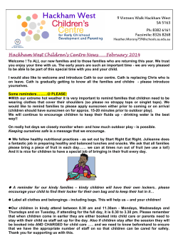 j - Hackham West Children`s Centre