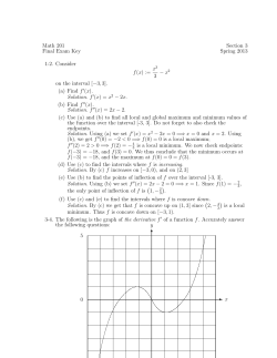 Math 201 Section 3 Final Exam Key Spring 2013 1