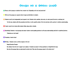 Steps to a Close Read