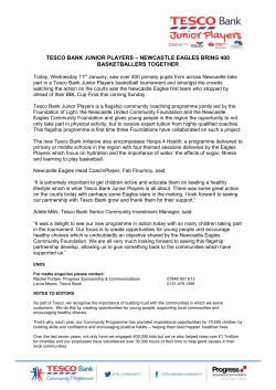 TBJP Basketball tournament &ndash; media release